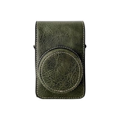Andoer Protective Case for Digital Camera, PU Leather Camera Storage Bag Compatible with RICOH GR2/GR3/GR3X Canon G7X2/G7X3 Sony RX100/ZV1/LX10/SX740/ZR1000/CCD, verde, Casual