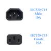 JORINDO (2ft/60cm) PDU IEC 320 C14 Male to 3 x C13 Female Y Splitter Power Adapter Cable 10A 250V UPS PSU Extension Cable view 3