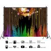 10x8ft Discos Backdrop Neon Discos Ball Lets Glow Crazy Photography Background 70s Birthday Night Discos Theme Party Decoration Supplies Photo Booth Props view 2