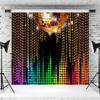 10x8ft Discos Backdrop Neon Discos Ball Lets Glow Crazy Photography Background 70s Birthday Night Discos Theme Party Decoration Supplies Photo Booth Props view 3