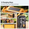 Mesqool 12000mAh Emergency Radio, Auto NOAA Weather Alert Digital view 4