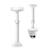 UQISOVI CCTV Security Camera Mount Bracket, Universal Dome Camera Ceiling Mounting Bracket Aluminum Alloy Thickened Pipe Hemispherical Telescopic Lifting Long Stand (Length 11.8-23.6inch) view 1