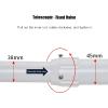 UQISOVI CCTV Security Camera Mount Bracket, Universal Dome Camera Ceiling Mounting Bracket Aluminum Alloy Thickened Pipe Hemispherical Telescopic Lifting Long Stand (Length 11.8-23.6inch) view 3