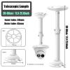 UQISOVI CCTV Security Camera Mount Bracket, Universal Dome Camera Ceiling Mounting Bracket Aluminum Alloy Thickened Pipe Hemispherical Telescopic Lifting Long Stand (Length 11.8-23.6inch) view 4