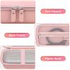 BOVKE Hard Travel Speaker Case, Extra Mesh Pocket for Cables, Rosegold (W/Shoulder Strap) view 3