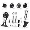 GRQUSTO Bike Computer Mount - Out Front GPS Combo Mount for Garmin Wahoo Bryton Cateye, Mountain Bike Accessories Compatible with 32mm 1.26'' Handlebar, Black view 1