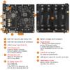 Geekworm X1202 4-Cell 5V UPS Shiled+DC 12V 5A Power Adapter for Raspberry Pi 5| Max 5.1V 5A Output|Wide 6-18V Input|Auto Power On|Safe Shutdown|Power Loss Detection view 2