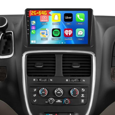 [2G+64G] Car Radio for Dodge Grand Caravan 2011-2020 / for Chrysler Town & Country 2012-2016, 9 inch Android Touch Screen Stereo, Carplay/Android Auto/EQ Audio/Wi-Fi/1080P/SWC/Bluetooth
