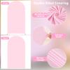 7.2FT Pink Arch Backdrop Cover - Polyester Fitted Wedding Arch Stand Covers Round Top Chiara Arch Backdrop Cover for Birthday Party Banquet Photo Background Decoration view 4