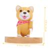 NAMOARLY Creative Wooden Dog-Shaped Phone Holder Cute Cell Phone Stand for Desk Compatible Smartphones and Tablets Natural Material and Stylish Dog Design view 3