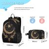 ALAZA Cresent Moon Dreamcatcher Witchy Backpack and Lunch Bag Set Back Pack Bookbag Cooler Case Kits view 2