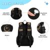 ALAZA Cresent Moon Dreamcatcher Witchy Backpack and Lunch Bag Set Back Pack Bookbag Cooler Case Kits view 3