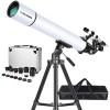80mm Aperture 900 Refractor Telescope for Adults Astronomy Beginners with AZ Mount, Carry Bag, Phone Mount &13 Pieces Telescope Accessories Kit view 1