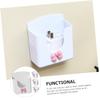 4pcs Wall Mounted Self Adhesive Storage Holder for Cell Phones and Remote Controls Cute Bow Design Multi Purpose Charging Stand Phone Support view 3