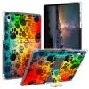 BPQOJB for iPad mini 6th Generation Case 2021 with Kickstand and Pen Holder Transparent Protective Cover Clear Tablet Case for iPad mini 6 8.7 inch - Cat and Dog Footprints view 1