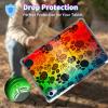 BPQOJB for iPad mini 6th Generation Case 2021 with Kickstand and Pen Holder Transparent Protective Cover Clear Tablet Case for iPad mini 6 8.7 inch - Cat and Dog Footprints view 4