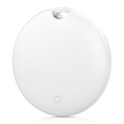 Luggage Tracker, Key Finder, Smart Bluetooth Tracker Pairs with Find My (iOS Only), Item Locator for Wallets, KeysLouder Alert, Replaceable Battery (White)