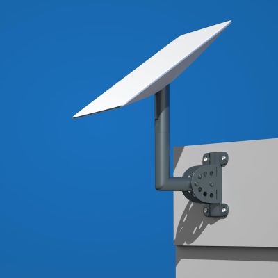 Foboull Adjustable Short Wall Mount Kit    , Compatible with Starlink Actuated Gen 2, Includes Roof Mount Adapter, for Short Eaves