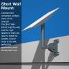 Foboull Adjustable Short Wall Mount Kit    , Compatible with Starlink Actuated Gen 2, Includes Roof Mount Adapter, for Short Eaves view 3