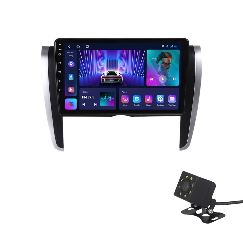 ottspu Car Stereo Radio Player Android 12 GPS Navigation for Toyota Allion 2007-2020 9" IPS Touch Screen Built-in DSP Bluetooth Head Unit Supports Android Auto Full RCA Backup Camera WiFi,M100s
