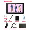BT-13HDK Portable Graphics Ding Tablet 13.3 Inch H-IPS LED Screen Display Digital Art Ding Pad 8192 Pressure Level Passive Technology 8 Customizable Shortcuts Keys Compatible with Windows view 3