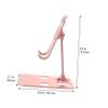 HOOTNEE Foldable Phone Holder Portable Desktop Stand for Smartphones Tablets Aluminum Alloy Design Rose Gold Versatile Viewing Angles for Home Office Use view 3