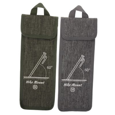 2pcs Camping Tent Stake Bag Portable Outdoor Storage Bag for Tent Nails and Practical Style