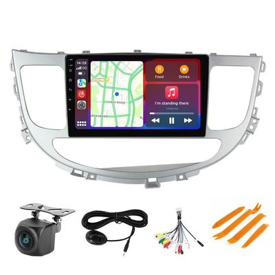 Stereo Radio for Hyundai Genesis Sedan 2009-2014 - Biorunn Wireless Wired Carplay and Android Auto GPS Navigation - (4GB+64GB) Head Unit 9 Inch Blu-etooth RDS FM AM DSP