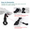 KOQINVIZ Aluminum Bike Handlebar Mount for DJI RC / RC2 Remote Control,Adjustable Bicycle Mount Adapter Base Holder for DJI Mini 4 Pro/Mini 3 Pro/Mini 3, Black view 4