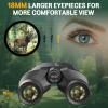 Aurosports 15x25 Compact Binoculars for Adult Kids - High Power Binoculars for Bird Watching - Easy Focus Small Binocular with Low Light Vision for Travel, Camping, Concert, Hiking view 3