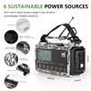 NOAA Emergency Weather Radio with Auto Alert, Solar Hand Crank, 12000mAh view 3