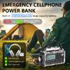 NOAA Emergency Weather Radio with Auto Alert, Solar Hand Crank, 12000mAh view 4