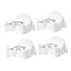 Cabilock 4pcs Traceless Wall Mounted Mop Clips Creative Mop Holders for Brooms Umbrellas and More Easy to Install Suitable for Home and Office Organization view 1
