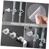 Cabilock 4pcs Traceless Wall Mounted Mop Clips Creative Mop Holders for Brooms Umbrellas and More Easy to Install Suitable for Home and Office Organization view 2