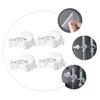 Cabilock 4pcs Traceless Wall Mounted Mop Clips Creative Mop Holders for Brooms Umbrellas and More Easy to Install Suitable for Home and Office Organization view 3