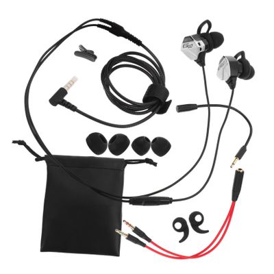 1set Comfortable Gaming Earbuds Microphone for Pc and Mobile Wired Earphones for Enhanced Audio in Competitive Gaming and Voice Calls