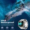PODOEIL Military Smart Watch for Men with 1.96" AMOLED Screen, IP68 Waterproof Smartwatch with Bluetooth Call/Health Monitor/Sleep Monitor, 100+ Sports Modes Tactical Fitness Tracker for iOS Android view 3