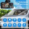 3 Channel Dash Cam Front and Rear Inside,1080P FHD Car Camera with 32G MMC Card, Night Vision, G-Sensor, Motion Detection, Parking Monitor, Loop Recording for Cars, SUVs, Trucks view 2