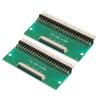 MECCANIXITY 2pcs FFC FPC Connector Board 50 Pin 0.5mm Socket to 2.54mm Double Row Right Angle Pin Header Strip Adapter, PCB Converter Board for LCD TVs/Digital Cameras/Laptops view 1