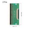 MECCANIXITY 2pcs FFC FPC Connector Board 50 Pin 0.5mm Socket to 2.54mm Double Row Right Angle Pin Header Strip Adapter, PCB Converter Board for LCD TVs/Digital Cameras/Laptops view 2