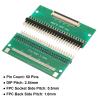 MECCANIXITY 2pcs FFC FPC Connector Board 50 Pin 0.5mm Socket to 2.54mm Double Row Right Angle Pin Header Strip Adapter, PCB Converter Board for LCD TVs/Digital Cameras/Laptops view 3