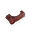 Andoer Digital Camera Bottom Case PU Leather Camera Case Bag with 1/4"" Mounting Screw Compatible for Canon R50/R100, Black view 2