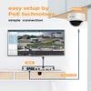 PANOOB PoE Security Camera System, 6X Wired 5MP IK10 Vandal-Proof PoE Dome Cameras Outdoor with Person Detection, 100ft IR Night Vision, Remote Access, 4K 8 Channel NVR 2TB HDD, PD54A0608-5M2 view 2