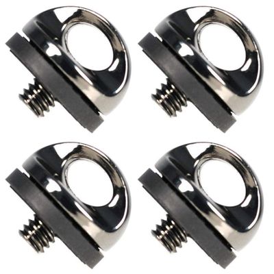 LEEQ 1/4" Camera Strap Adapter Screw - D-Ring Screws 1/4 Screw Adapter for Camera Strap Stainless Steel D Handle Ring Screw Strap (4 pcs)