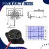 Geiserailie 6 Pcs DC 3-24V 95 dB Electronic Buzzer Active Piezo Buzzer Alarm Sounder Continuous Sound Beep, Black view 2