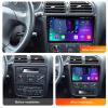 DEHIWI 9 Inch Android 13 Car Stereo Multimedia Car Radio for Peugeot 406 1999~2004 GPS Navigation MP5 Player with 4G/USB/RDS/DSP/Carplay/Auto+ AHD Backup Camera,4 core nf1 1g+32g view 2
