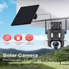 BOAVISION 6MP(3MP+3MP) Solar Powered 4G LTE Cellular Dual Lens Security Camera Wireless Outdoor, 360 PTZ Camera with 10x Optical Zoom Lens and Motion Alerts, 2-Way Audio, IP66 view 3