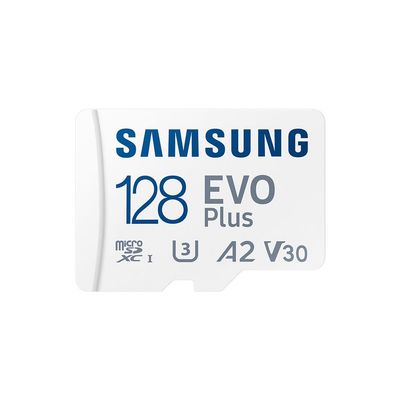 Samsung EVO Plus Micro SD Memory Card (2024) + SD Adapter - 128GB