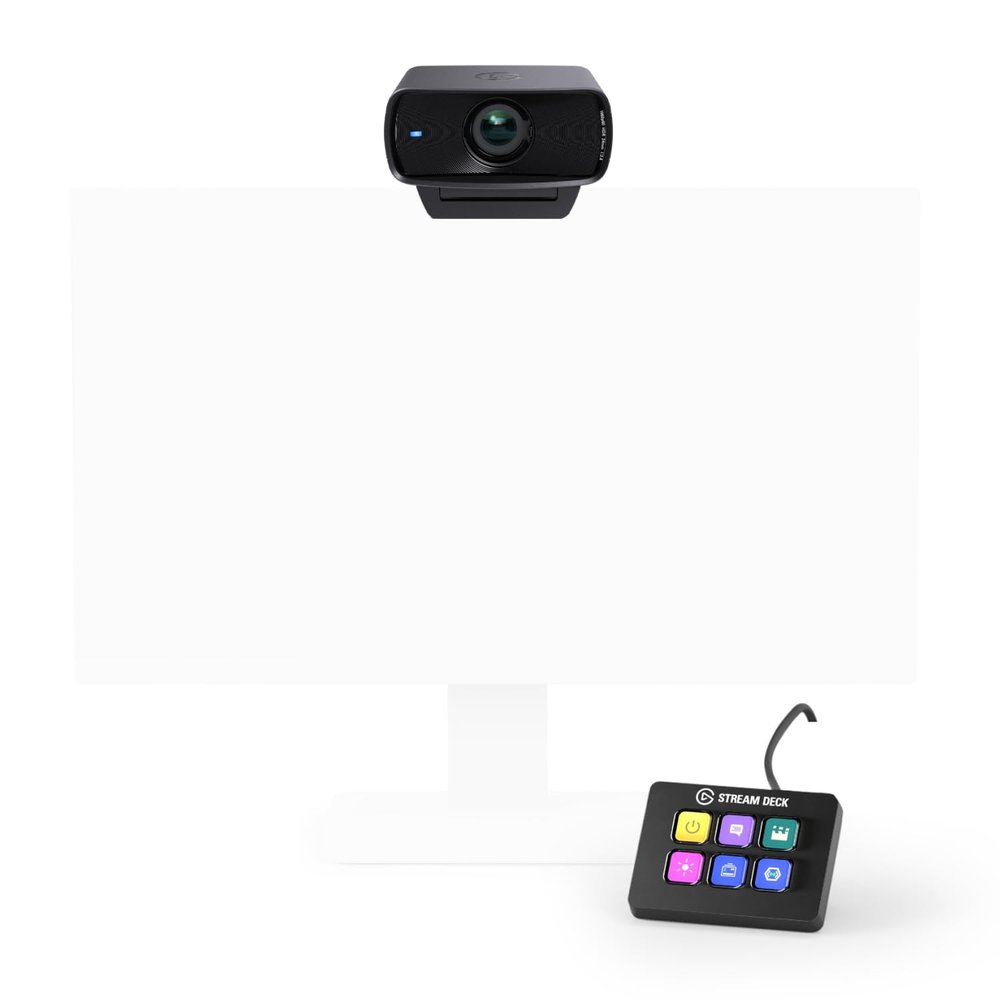 Elgato Facecam MK.2 & Elgato Stream Deck Mini Premium Full HD Webcam for Streaming, Gaming, Video Calls, Recording, Boost Productivity with Seamless Integration, Compatible with Mac and PC