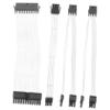 DirectNine Basics 4pcs Computer Power Supply Modular Wire Kit 20cm Extension Cable Set Cable Organizer Cable Extension Kit ATX Motherboard Power Cable White view 1